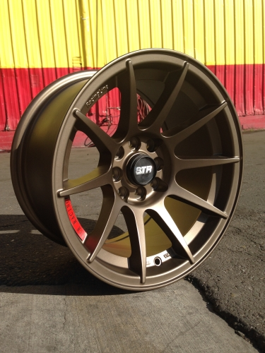 STR RACING-524 MATTE GUN METAL 15X8.0 4X100/4X4.5 +20 +73.1